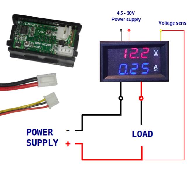 Volt amper meter 100volt 10amper