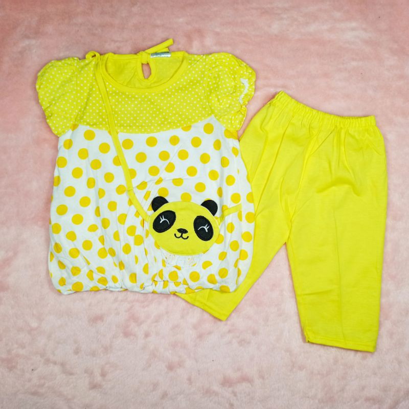 Ss#1014 Setelan Anak Perempuan Size 2-3tahun Model Balon / Baju Anak Lucu / Pakaian Anak Cewek