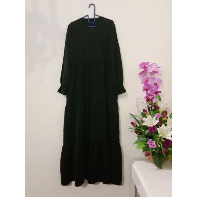 gamis jetblack Preloved