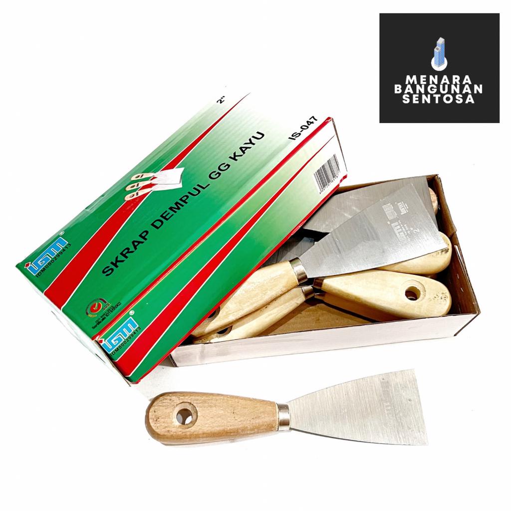 Kapi Kayu IGM Baja Asli 2" Inch - Kape Pisau Dempul Scapper