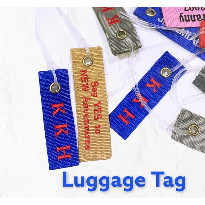 Fawn’G Handmade - Luggage Tag Travel Bag Tali Elastis / Gantungan nama Koper custom