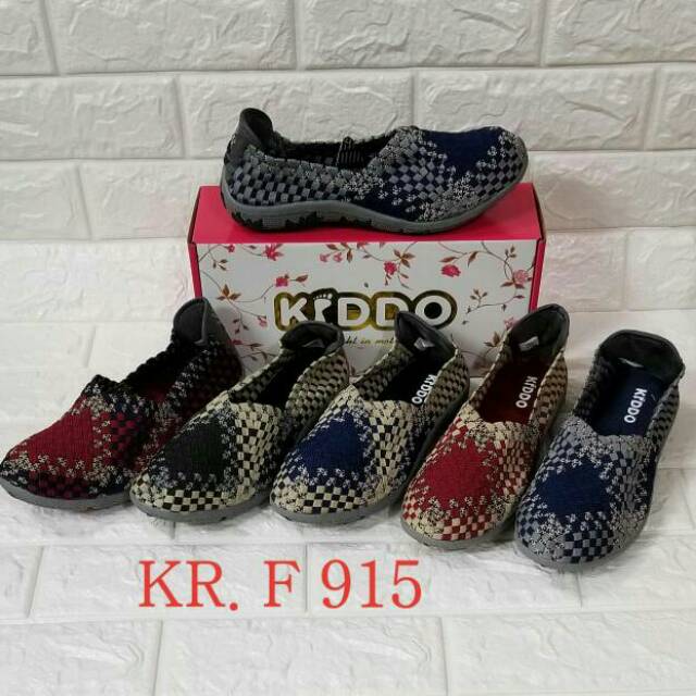 Sepatu rajut KIDDO F915 Flat ORIGINAL