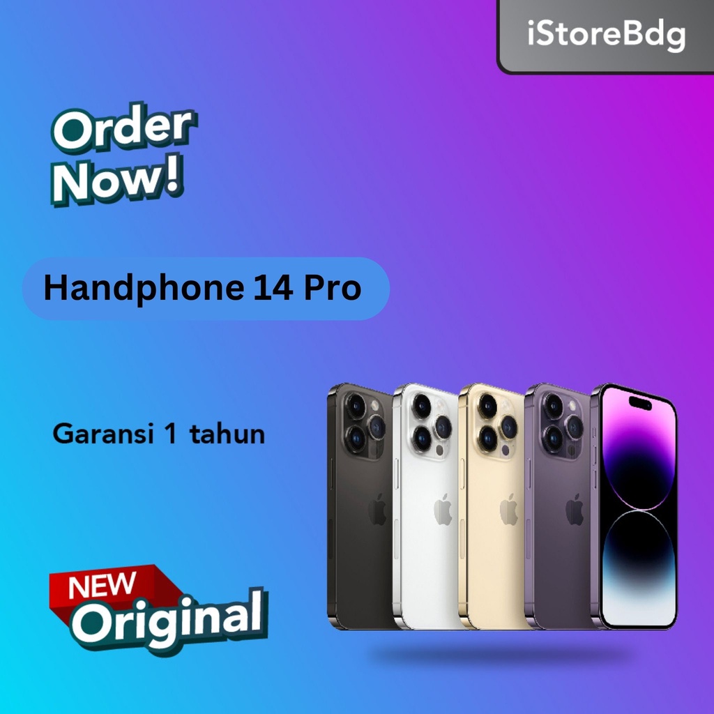 iPhne 14 Pro 128GB 256GB 512GB 1TB Garansi Resmi iBox