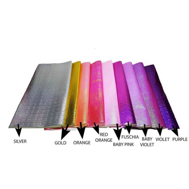 

Kertas Pembungkus Bunga Warna Hologram - Pelapis Box Packing Kado