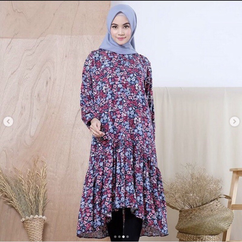 SALE!!! Jenia Midi Dress Blue Rose by Nuna id