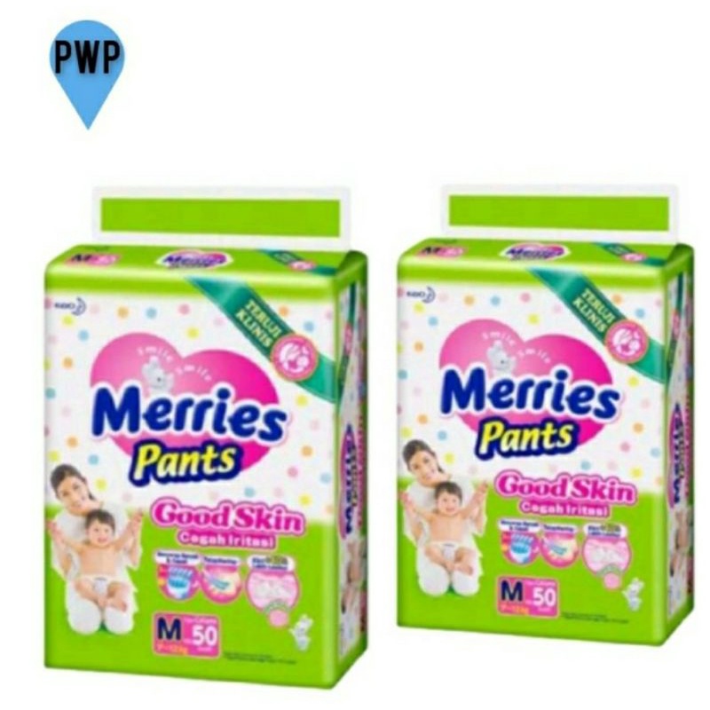 Maries Pants Good Skin Popok Celana Cegah Iritasi M 50's Twinpack