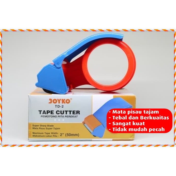 

Tempat lakban TD-02 Joyko 2 Inch Tape Dispenser 50 mm Roll Lakban