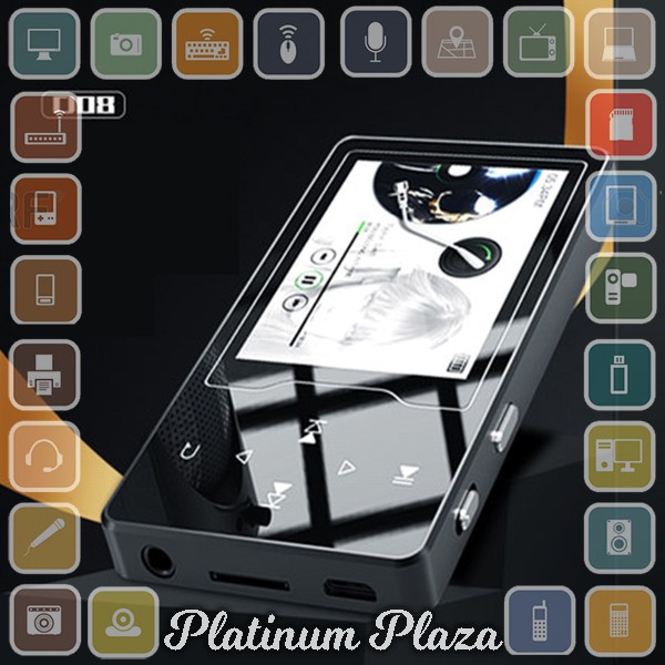 Ruizu D08 HiFi DAP MP3 Player 8GB - Black`TGQKCU-