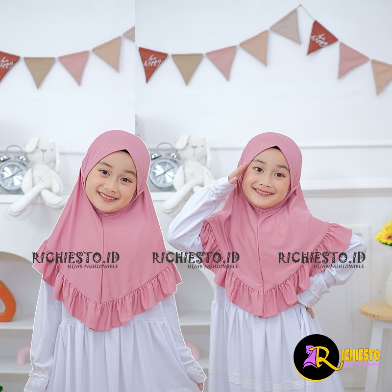 Jilbab Anak Perempuan Instan Lucu TK JIHAN Allsize 3-6 Tahun Hijab Anak Perempuan Instan Kerudung Anak Perempuan Terbaru