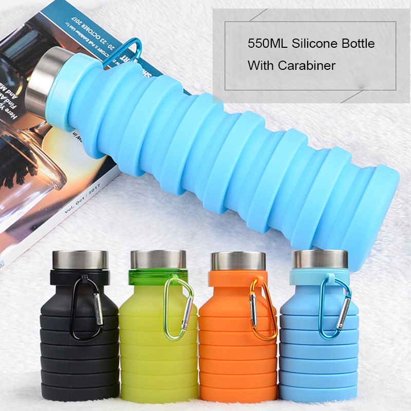 Botol Minum Lipat Spiral Tumbler Silikon Food Grade / Botol minuk foldable / Botol minum travel