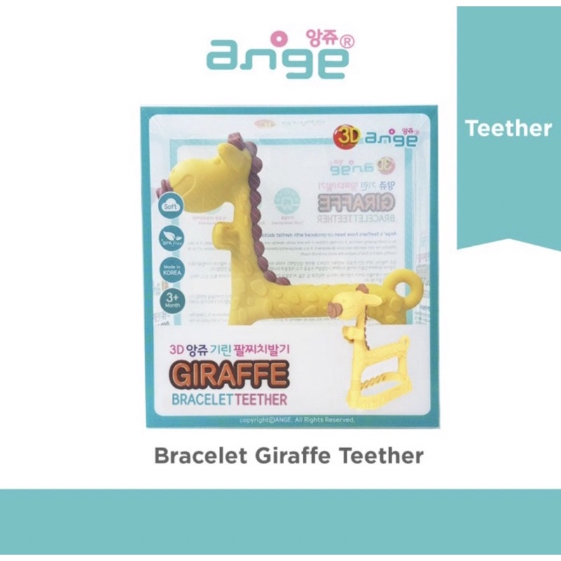 ANGE 3D Giraffe Bracelet Teether - Gigitan bayi