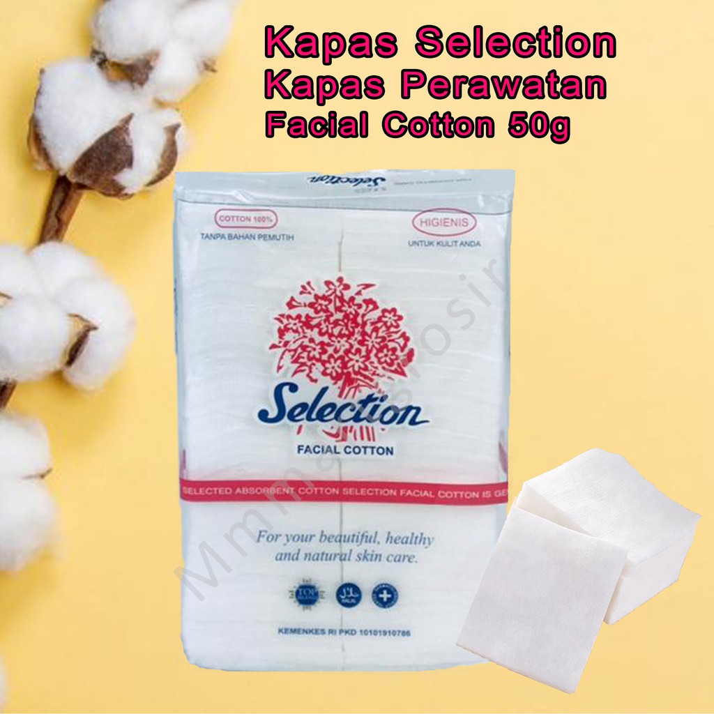 Kapas Selection / Kapas Perawatan / Facial Cotton / 50g