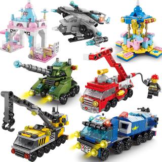 Kompatibel dengan Lego  Mini rekayasa seri mobil kebakaran 