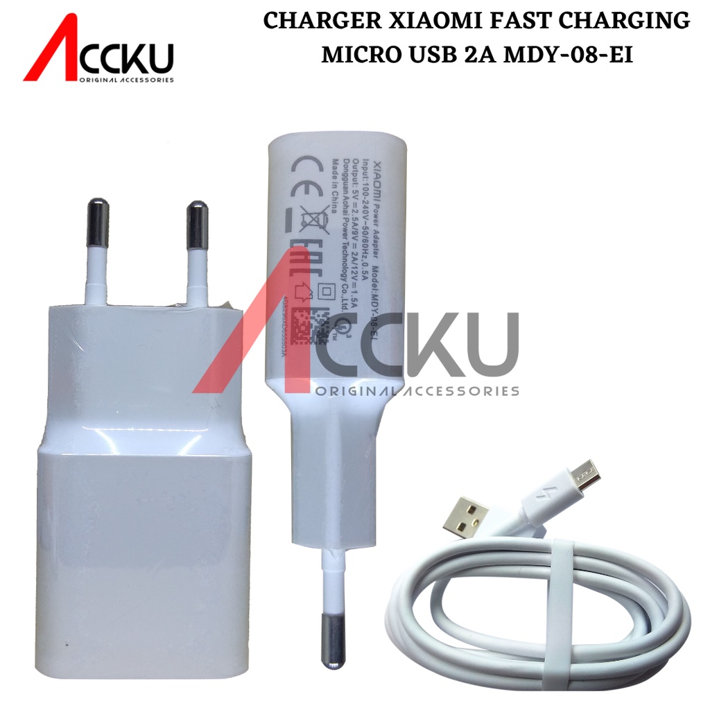 MDY-08-Ei CHARGER XIAOMI FAST CHARGING CHARGER XIAOMI QC 3.0 5V 2.5A / 9V 2A