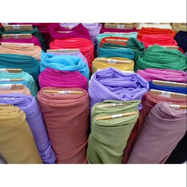 Kain Sifon Silky Harga 0 5meter Shopee Indonesia