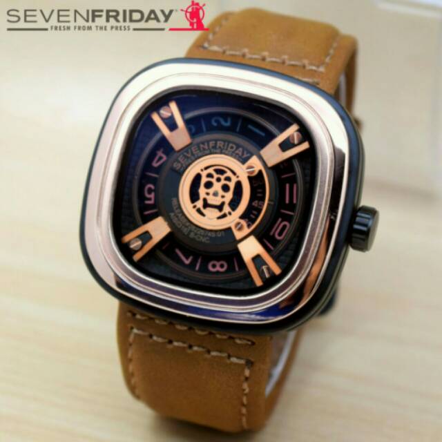 JAM TANGAN PRIA SEVENFRIDAY KW SUPER LIS ROSGOLD