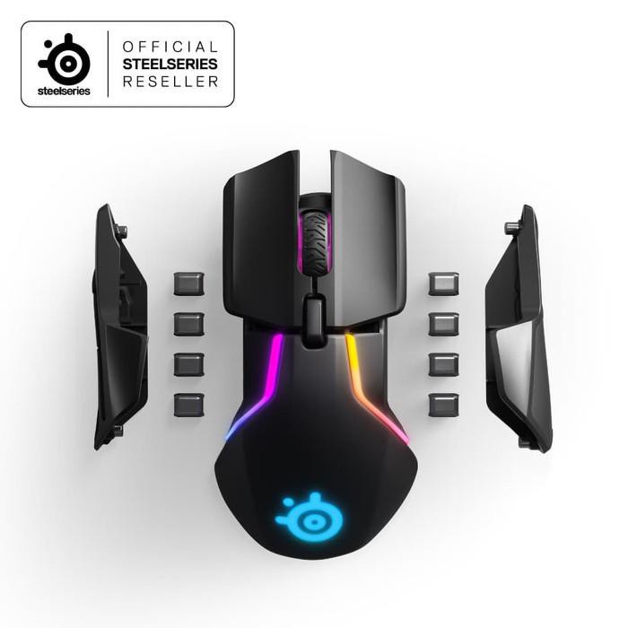 Steelseries Rival 650 Black Wireless - Gaming Mouse - True Move 3+ Dual Sensor RGB - Original