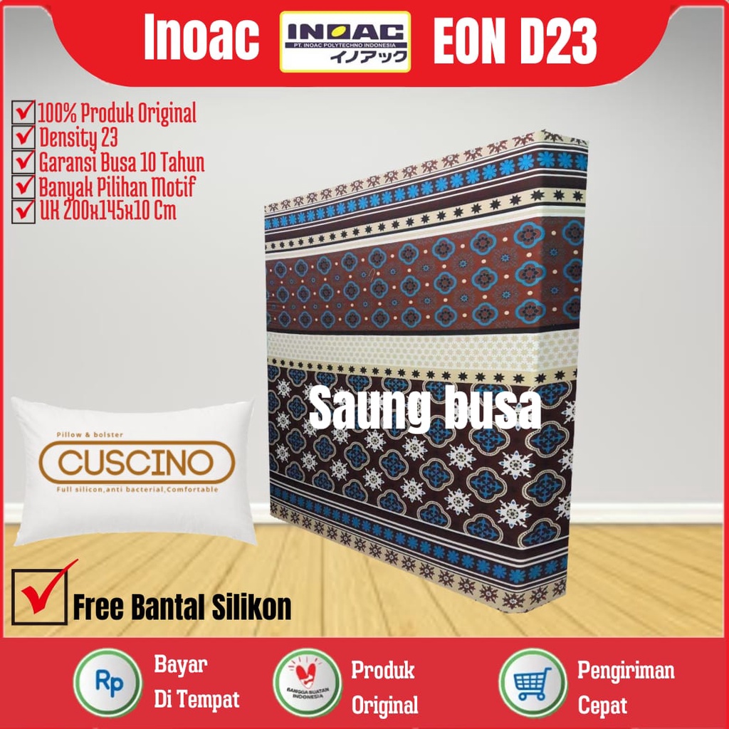 Kasur Busa Inoac Original No 3 Tebal 10 Cm EON LG D23 Ukuran 200cm x 145cm x 10cm Original