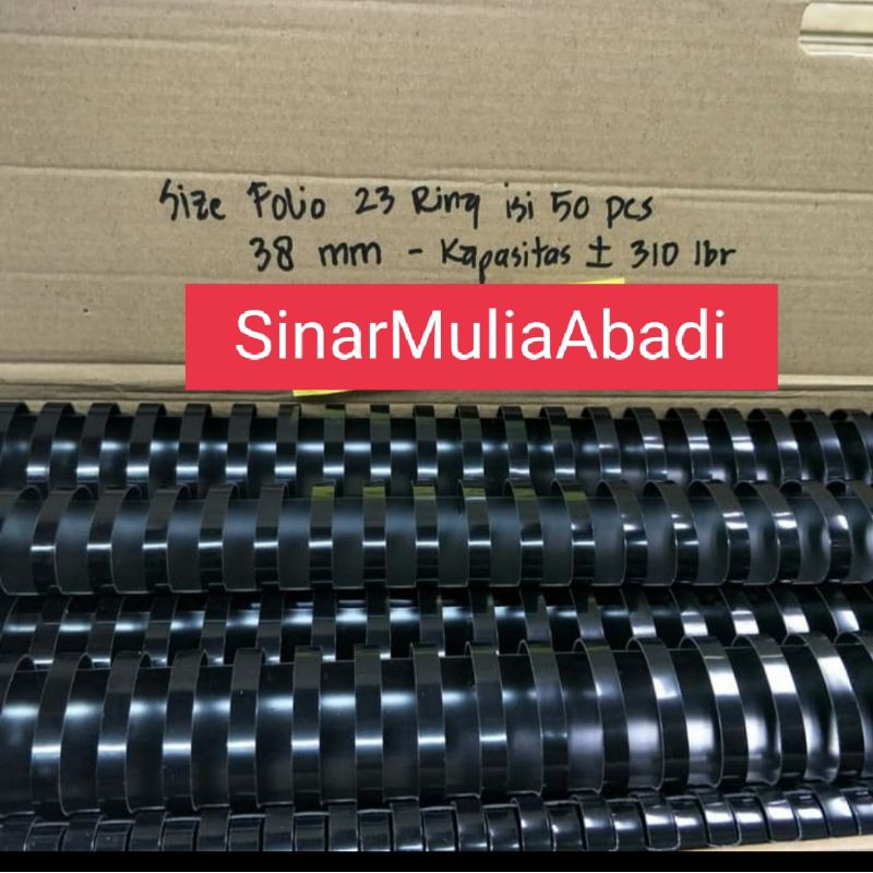 

Spiral Ring Plastik F4 Folio 38 mm per dus isi 50 pcs