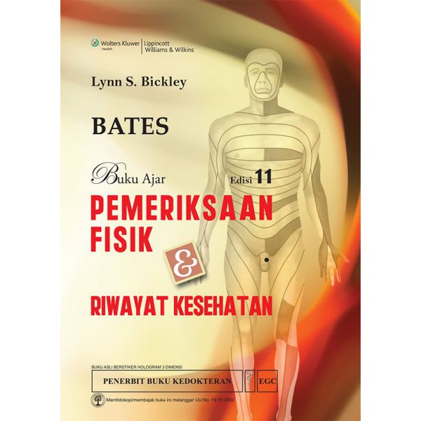 Jual BATES Buku Ajar Pemeriksaan Fisik & Riwayat Kesehatan Edisi 11