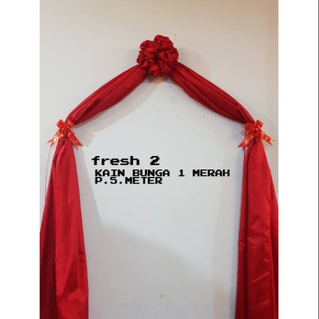 kain pintu 1 BUNGA / kain pintu/ kain merah /kain sangjit