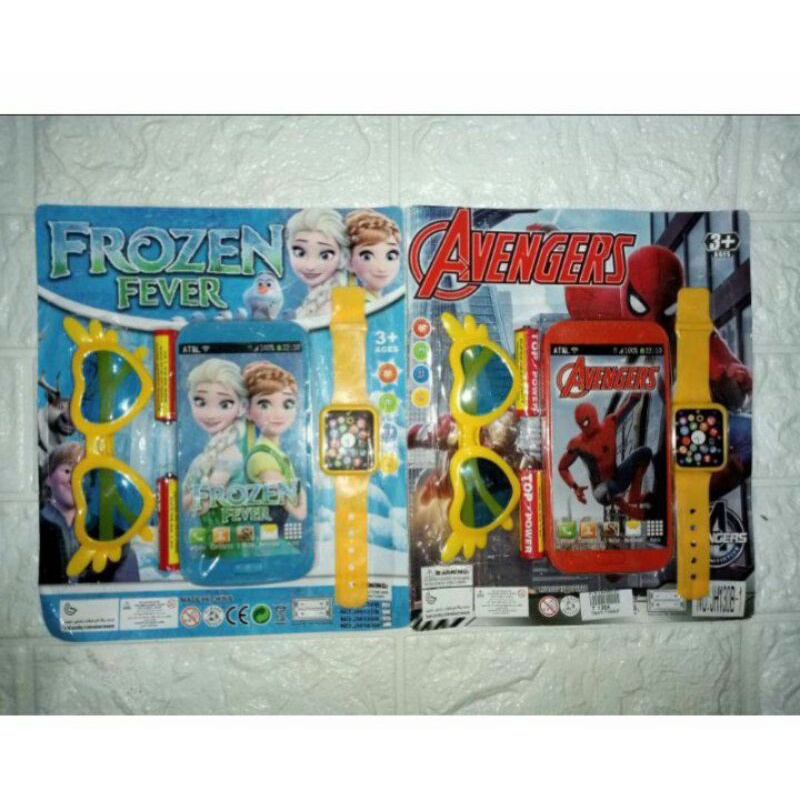 mainan hp android anak kacamata jam tangan mainan/mainan hp