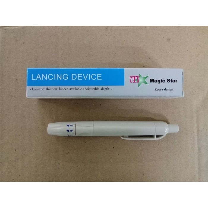 pen bekam / lancing device plastik magic star