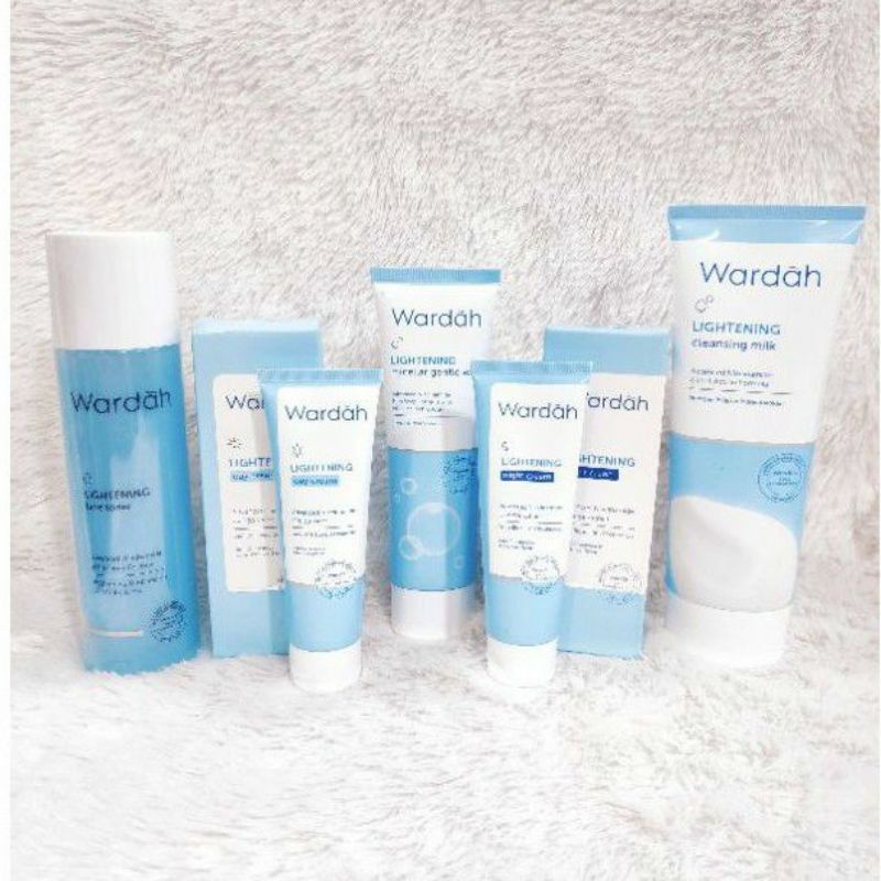 paket Wardah lightening series 1in5 (kemasan baru)original 100%