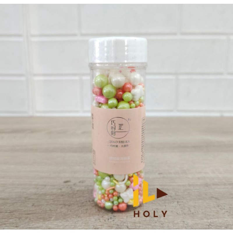 

Sprinkle Springkle Motif Hiasan Kue Kemasan Botol 130gr / Springkle Topping Kue Tart