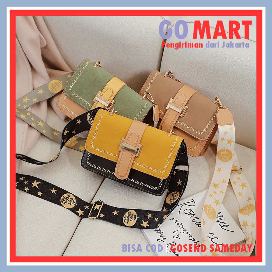 Tas Selempang Wanita Import Kulit PU Premium Kombinasi Warna - Tas Wanita Korean Style [SL32]