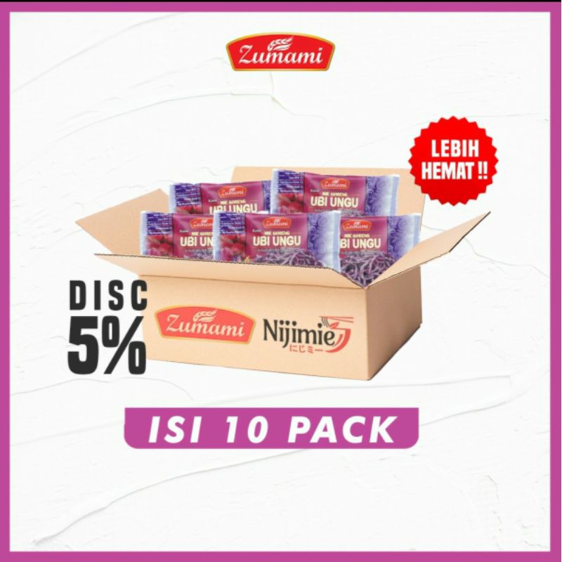 

ZUMAMI MIE SAYUR UBI UNGU 80 GRAM ISI 10 PCS ( PAKET LEBIH HEMAT )