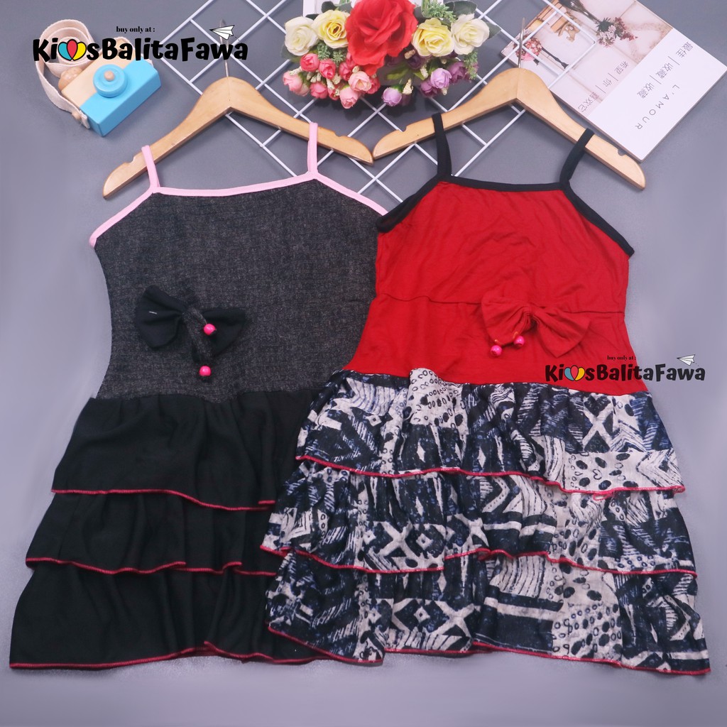 Dress Valerie uk 5-6 Tahun / Dress Anak Dress Yukensi Tanktop Kaos Anak Dress Import Dress AnakMurah