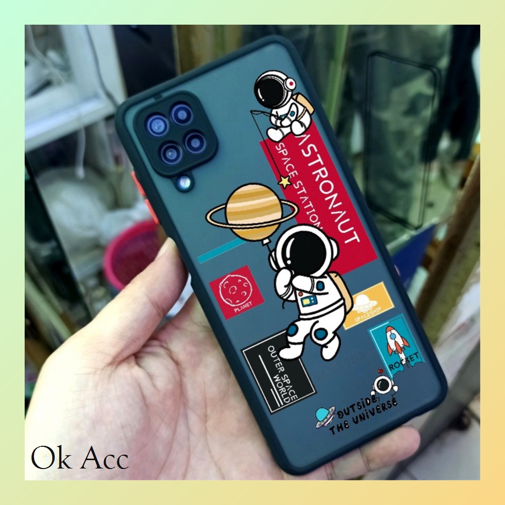 Softcase Motif NASA AA16 for Infinix Hot 8 9 10 10s 10t 11 11s 12 12i Play Note 7 Lite Smart 4 5 6 6+ HD NFC