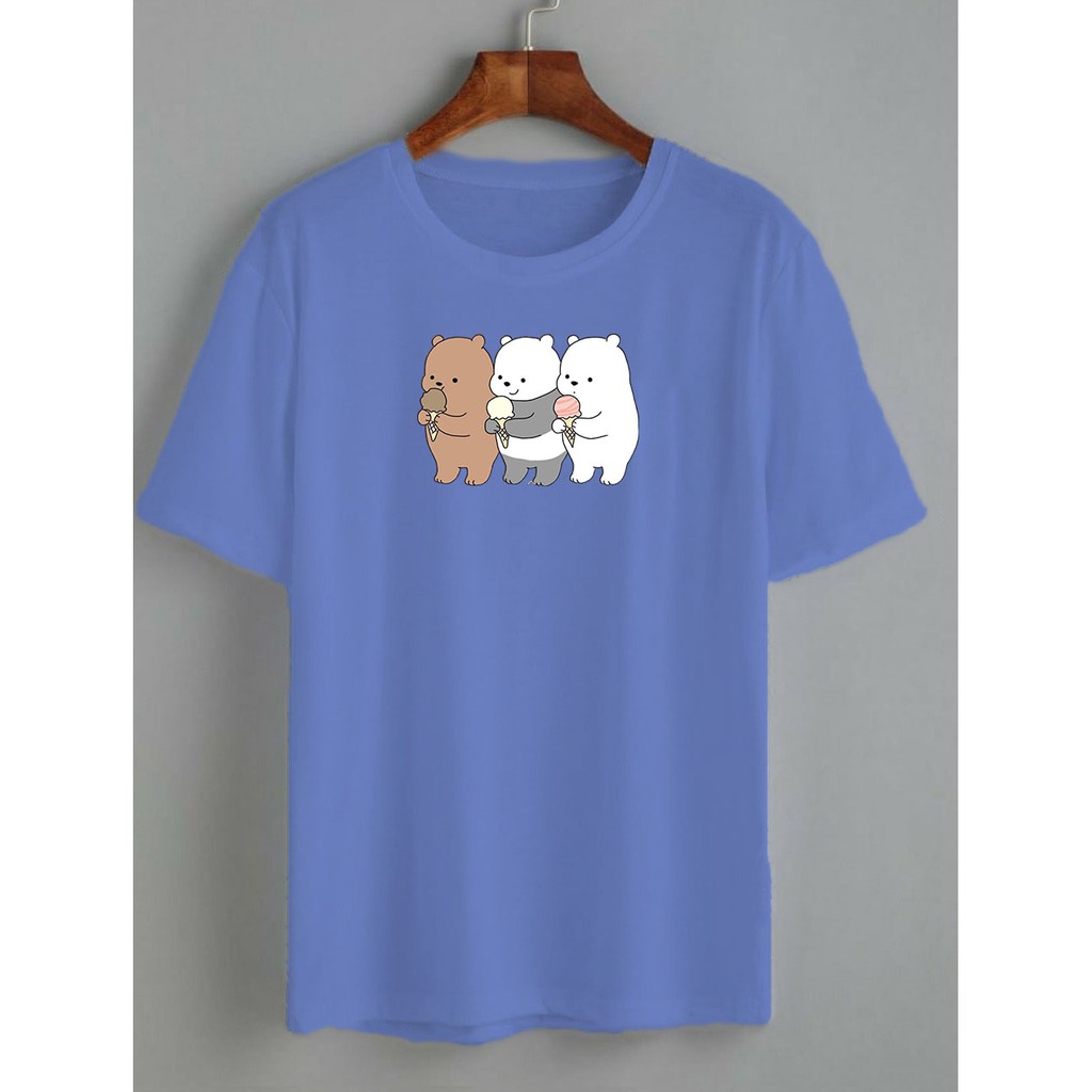 kaos THREE BEAR ICE CREAM / kaos wanita/ KATUN 24S