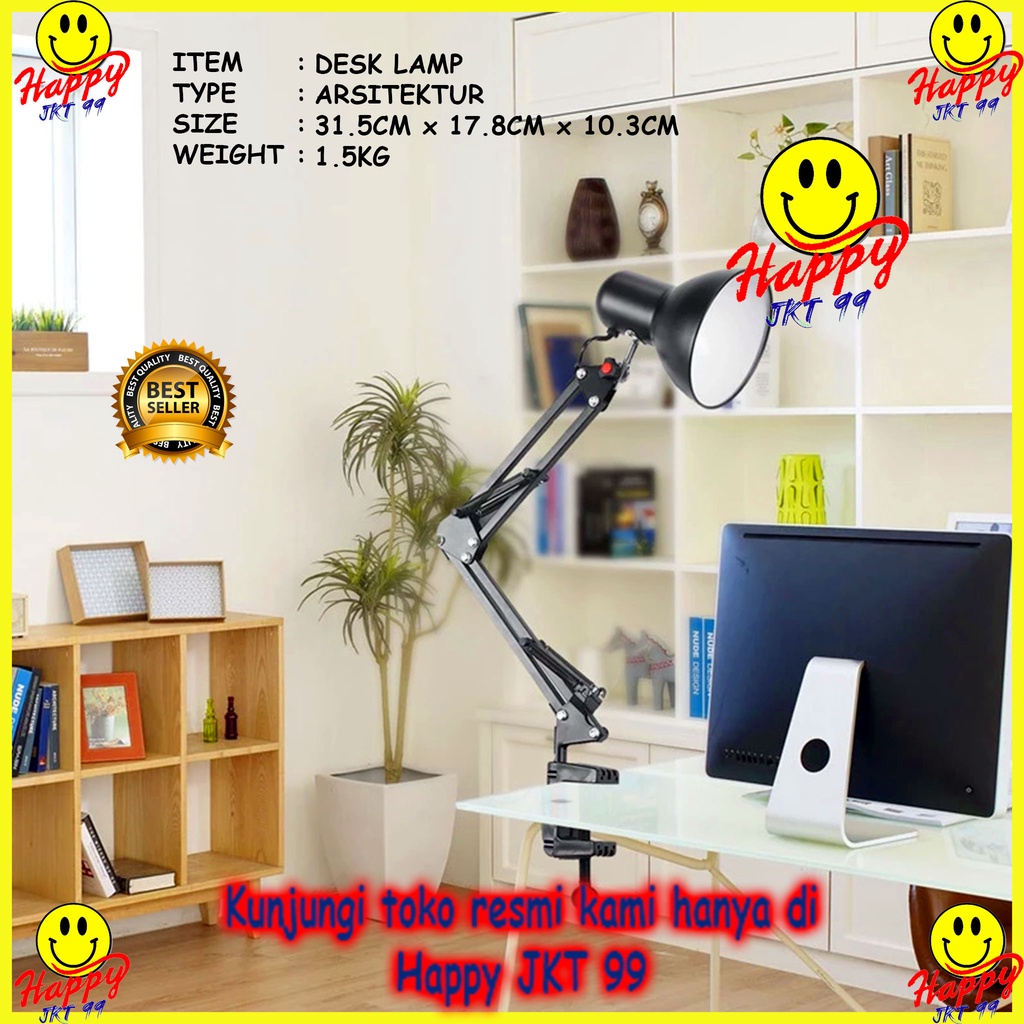 LAMPU BELAJAR ARSITEK LAMPU KERJA ARSITEK LAMPU MEJA DESK LAMP