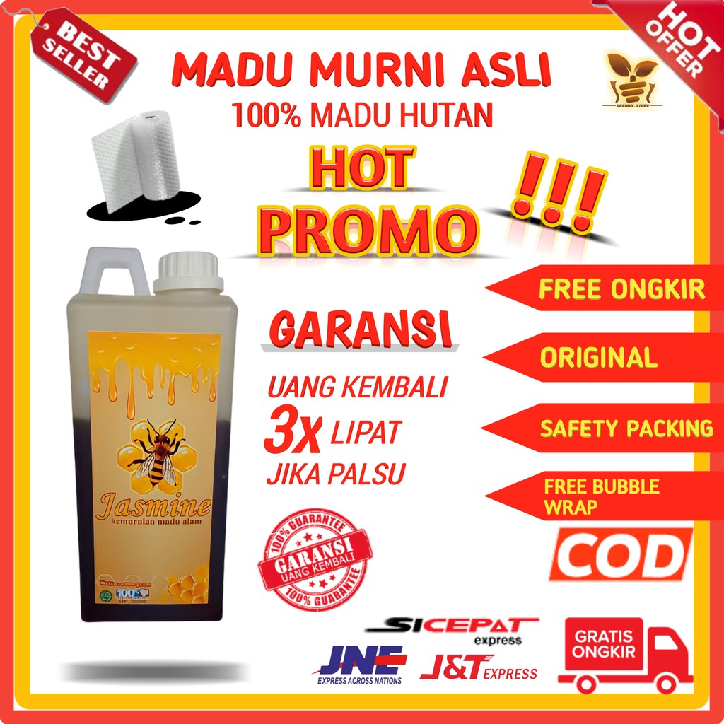 

MADU HUTAN ASLI 1KG MADU HUTAN ORIGINAL 100% ALAMI MADU MURNI ASLI MINUMAN HERBAL JASMINE MADU HUTAN ASLI MULTIFLORA MADU KESEHATAN HONEY REAL GIANT MADU HUTAN ASLI SUMATERA ISI 1KG
