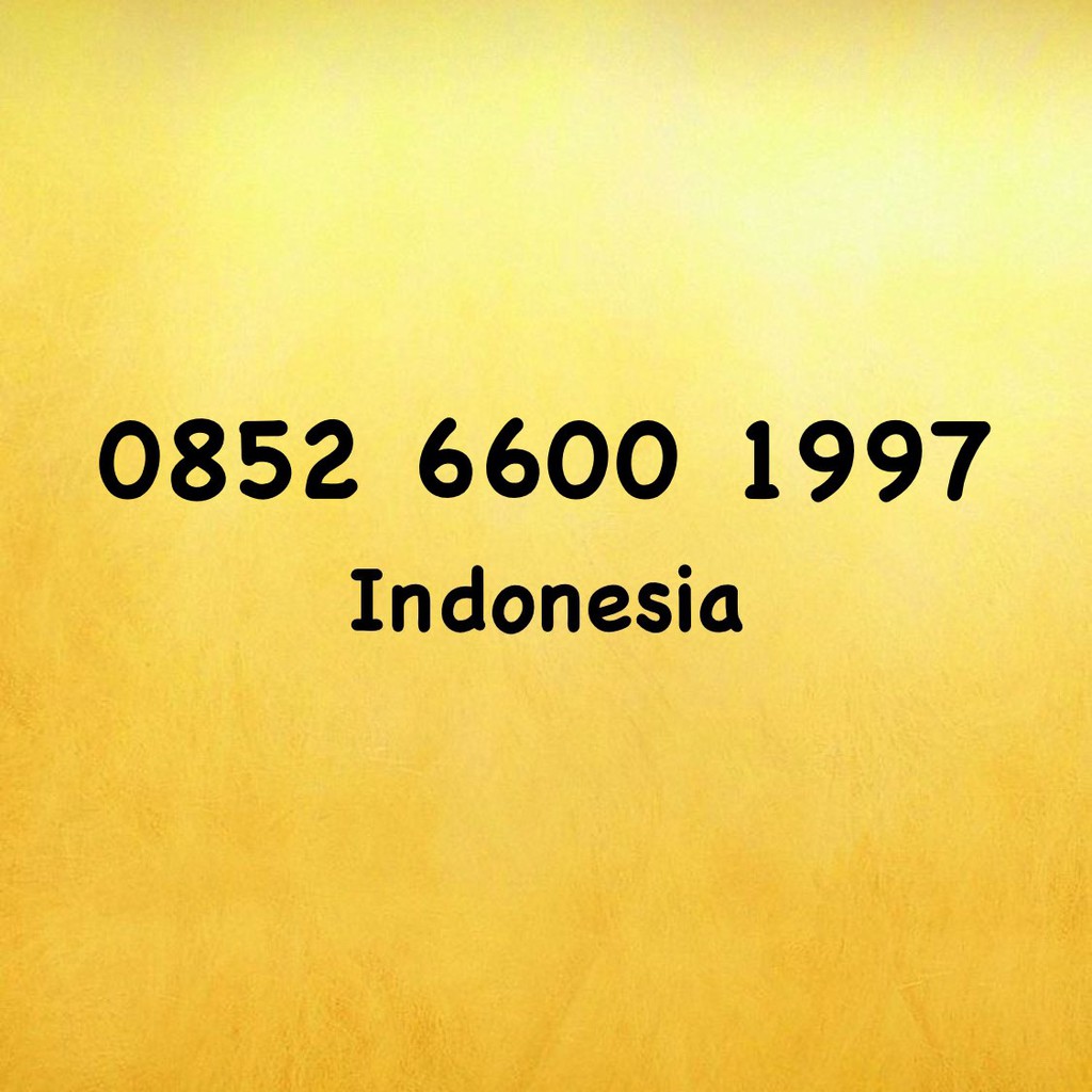 Nomor Cantik Kartu AS Seri Tahun - 97 - 0852 6600 1997