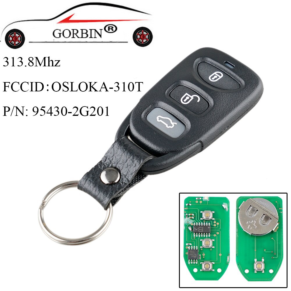 Gorbin 3 1buttons Remote Car Key For Hyundai Sonata Elantra 2006 2010 For Kia Optima 2006 2010 Shopee Indonesia