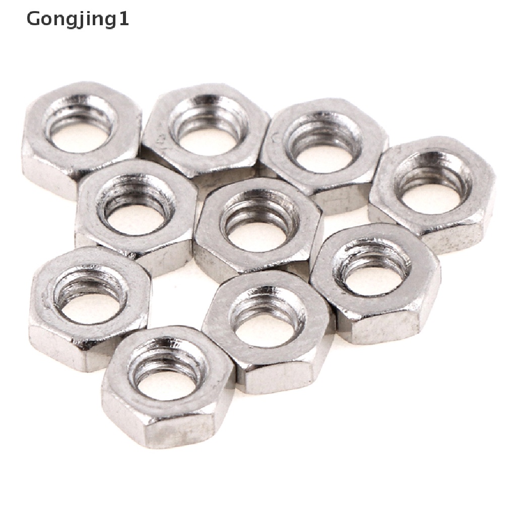 Gongjing1 10 Set Baut + Mur Ukuran 5 + 7mm