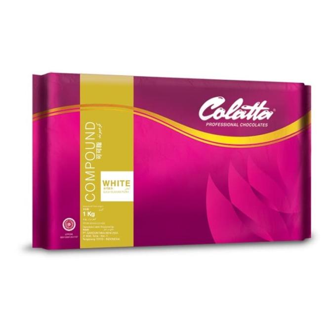 

Colatta Professional Chocolates White Compound 1 Kg TERLARIS TERPERCAYA ORIGINAL