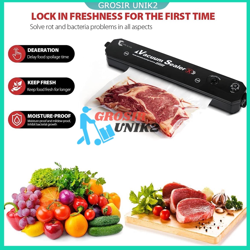 CANEL &amp;CO Vacum Sealer Fresh Makanan Food Packing Machine /Mesin Vacuum Sealer Makanan Food Grade grosir unik