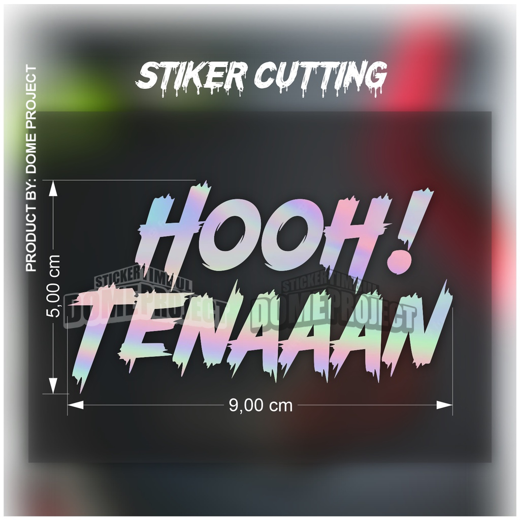 Hooh Tenan Stiker Cutting 3 Varian Warna