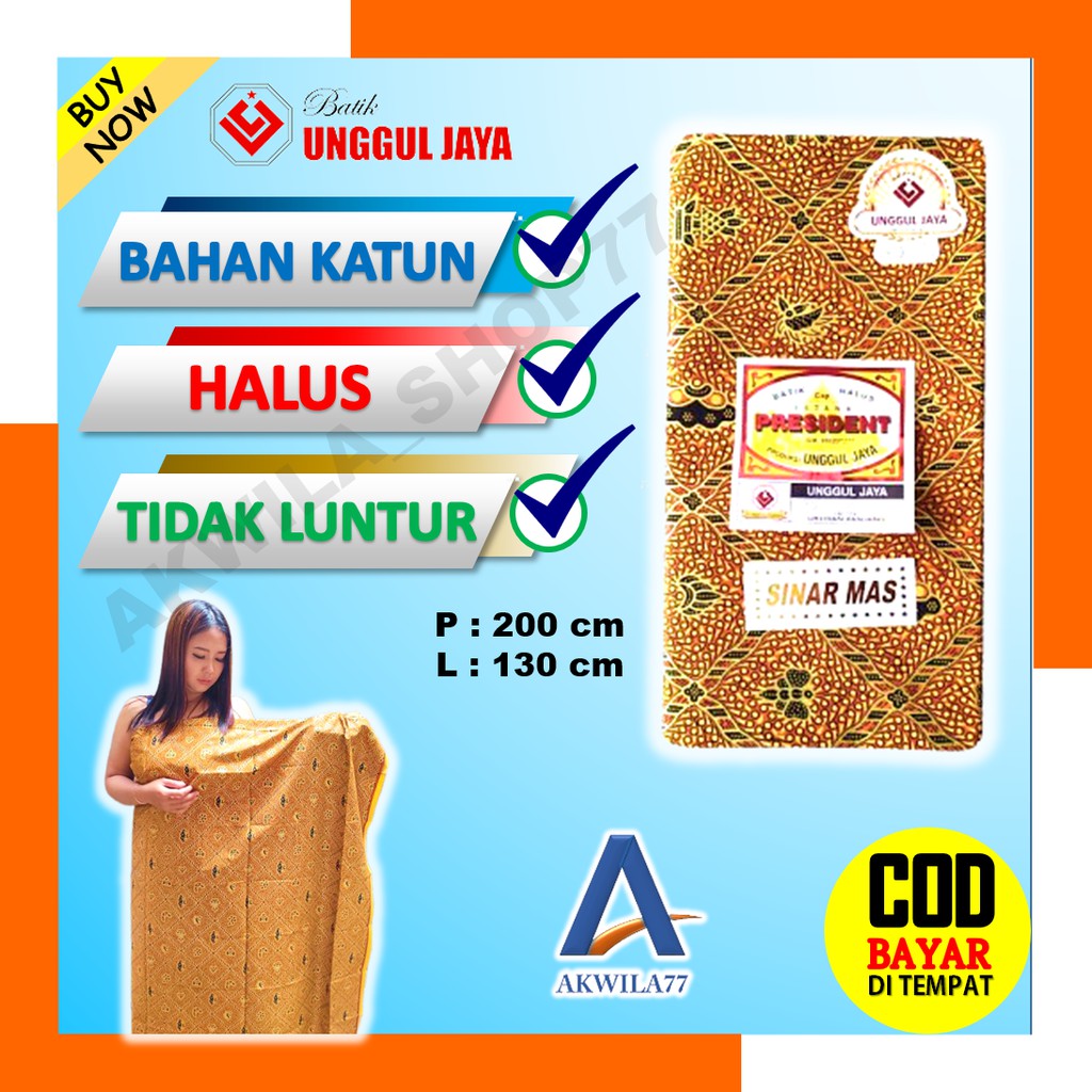 Kain Batik Solo Jarik Jarit Batik Katun Premium Sarimbit Keluarga Meteran Motif Sidomukti