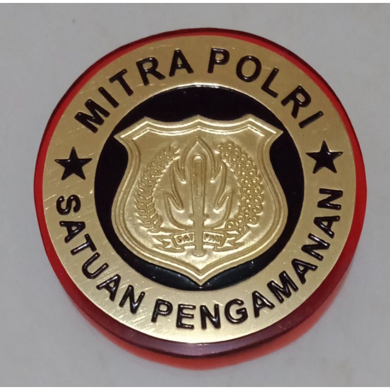 pin MITRA POLRI,KEWENANGAN,GADA PRATAMA  akrilik