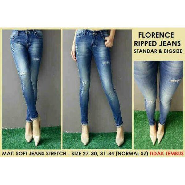 UNIX Repeed jeans jumbo celana jeans jumbo bigsize wanita celana jeans wanita jumbo bigsize celana