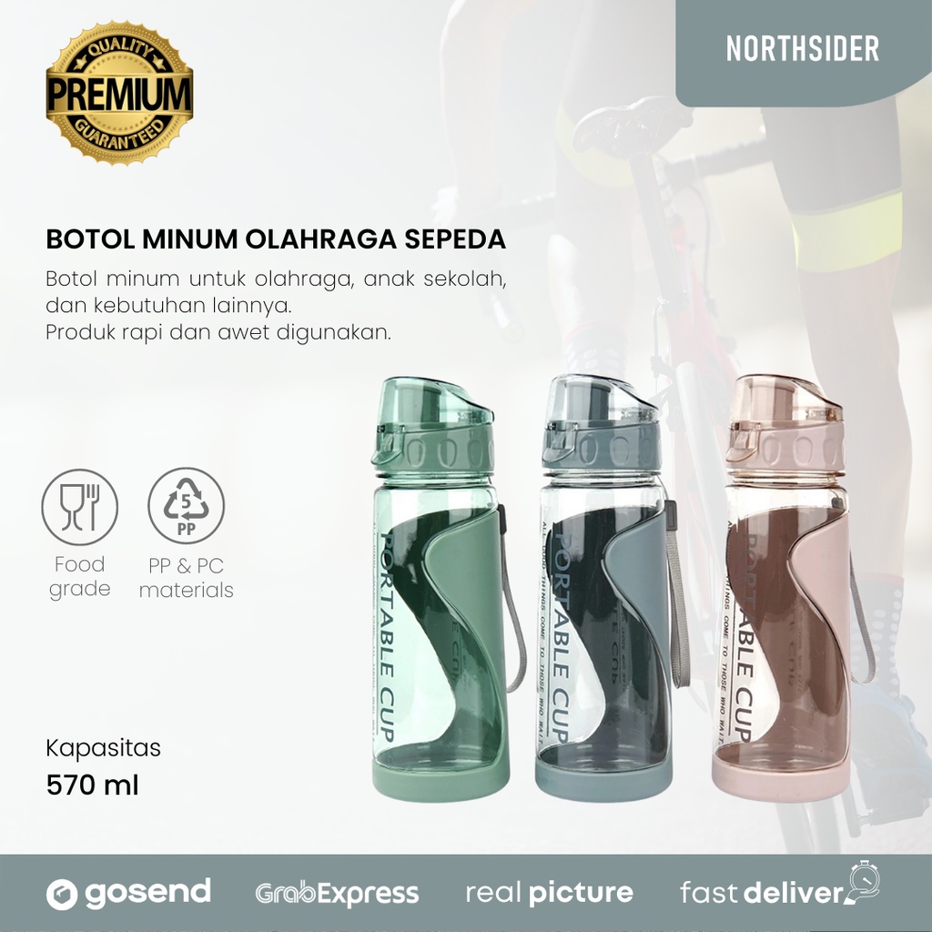 BOTOL MINUM OLAHRAGA 570ML TUMBLER SPORT PORTABLE CUP BOTTLE PREMIUM