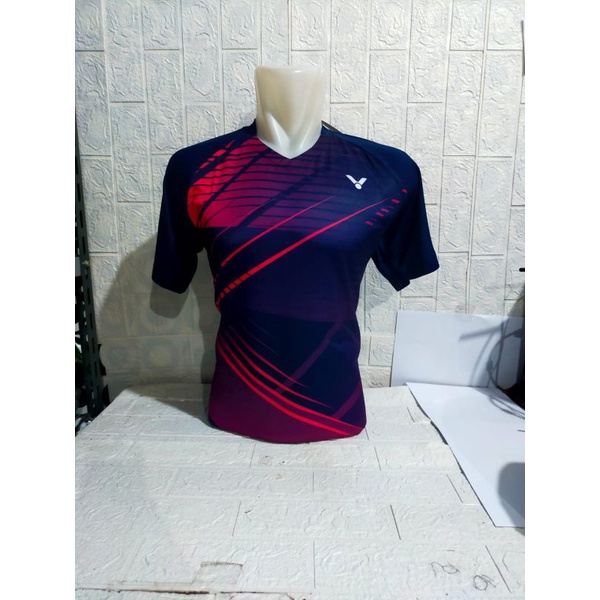 BAJU ATASAN BADMINTON DEWASA VICTOR V142/JERSEY BULUTANGKIS