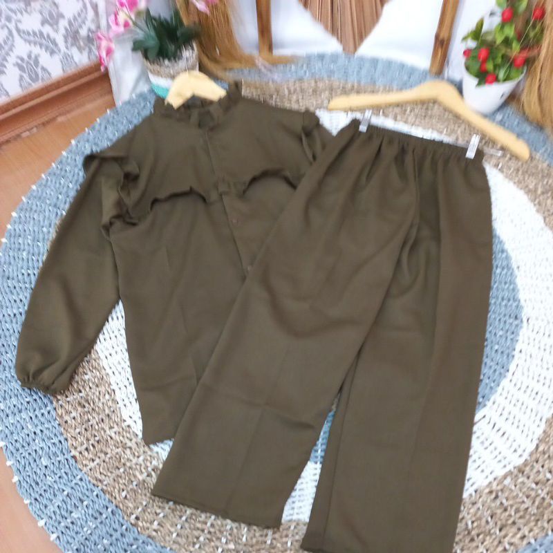 SETELAN OLIEV // SETELAN CASUAL WANITA UNTUK BULAN PUASAN HARI RAYA TAKBIRAN // SETELAN CASUAL WANITA KEREN-Model 2