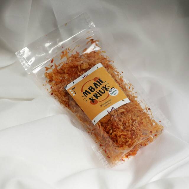 

Bangtego (Bawang Teri Goreng) Mbahkriuk Kemasan Ekonomis 45gr