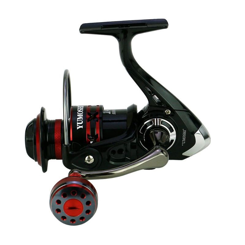 GS8 YUMOSHI RS2000 3000 5000 Reel Pancing Spinning 12 Ball Bearing 5.2:1 Hitam